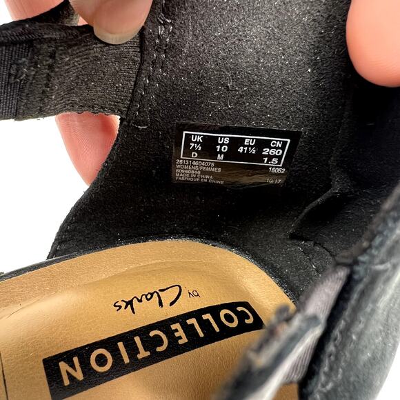 Clarks Deva Valeria Peep Toe Block Heel Ankle Booties - Picture 9 of 9